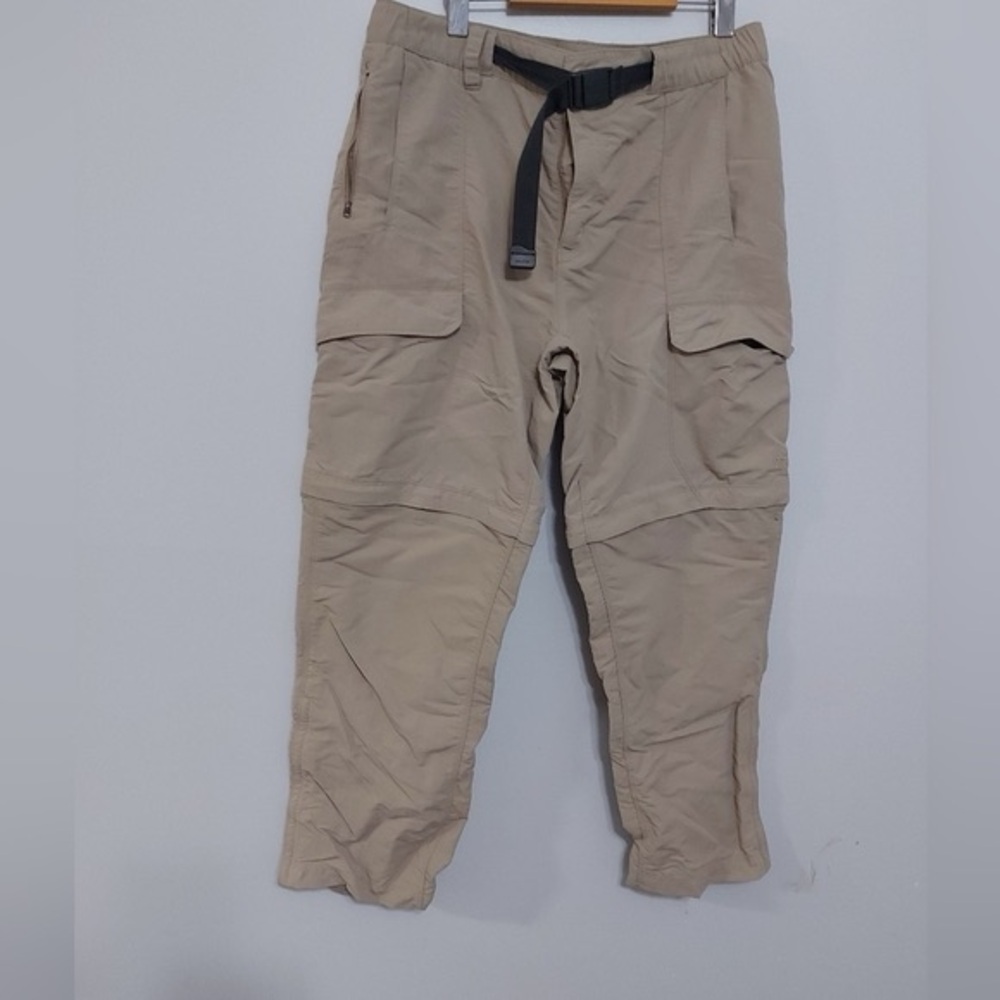 North face LARGE cargo zip pants shorts